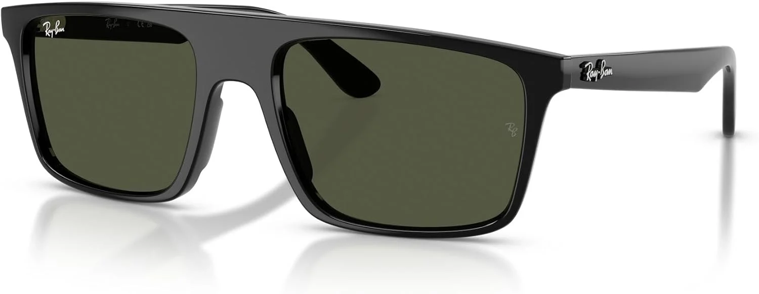 عینک آفتابی مربعی ری-بن مدل RB2222، مشکی/سبز، 57 میلی‌متر