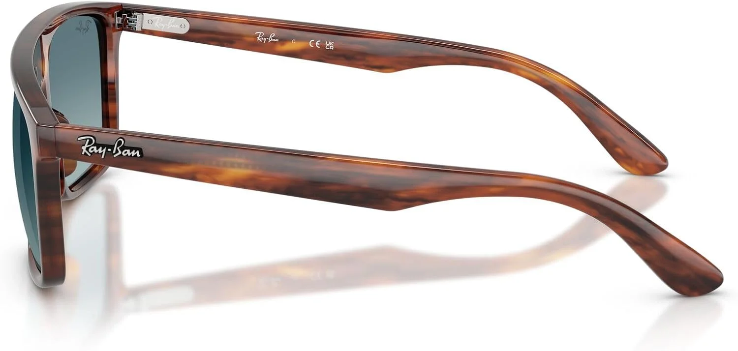 عینک آفتابی مربعی ری-بن مدل RB2222، هاوانای راه راه/خاکستری گرادیان آبی، 57 میلی متر