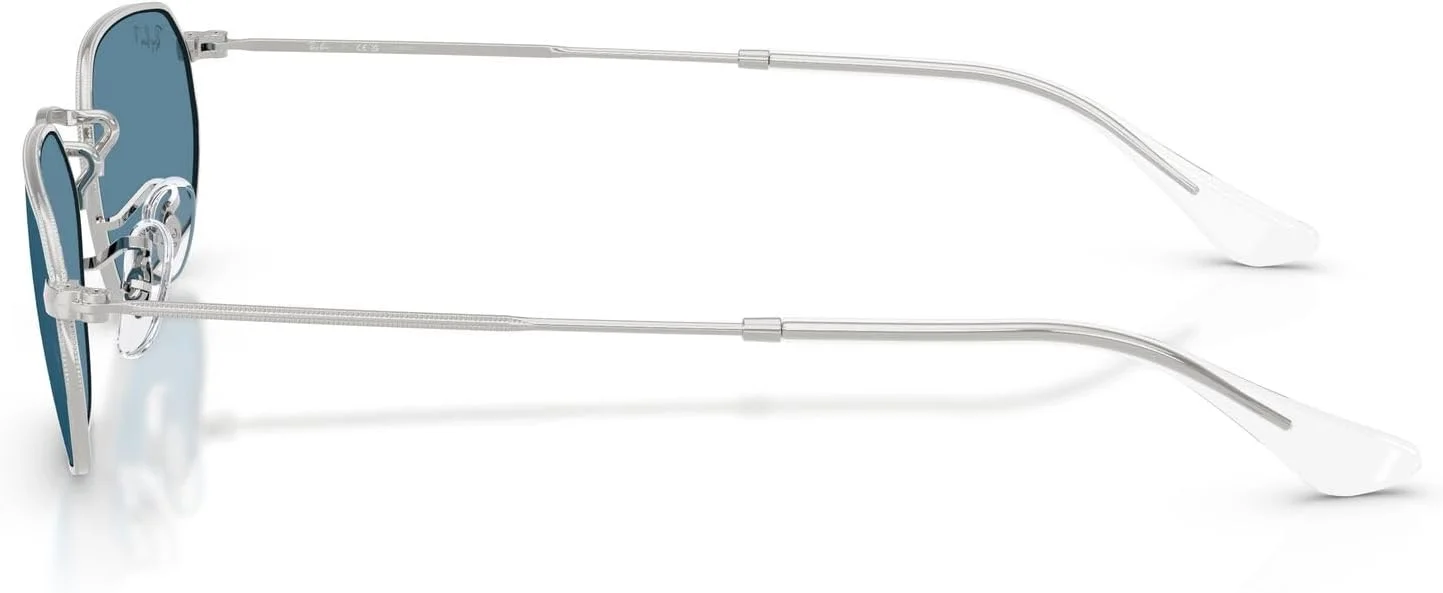 عینک آفتابی بیضی شکل ری-بن مدل RB3947، نقره ای/آبی پلاریزه، 54 میلی متر