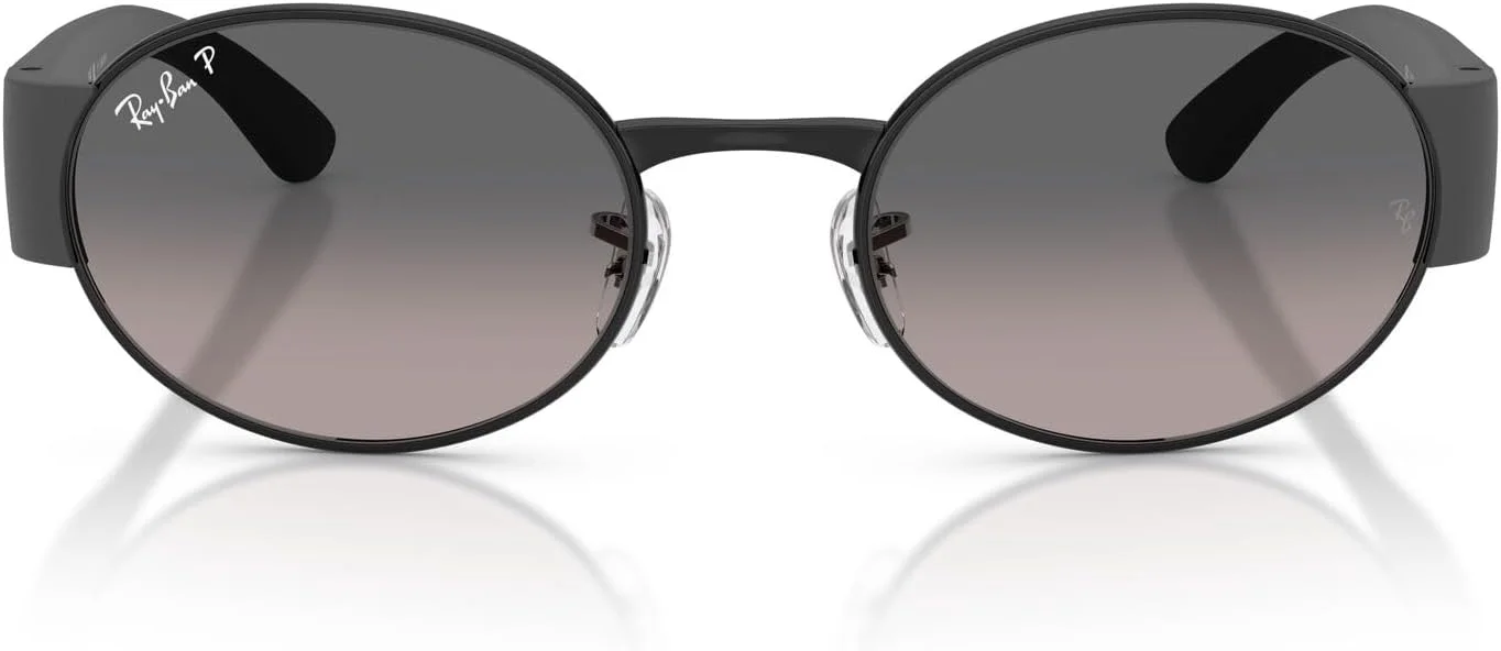 عینک آفتابی بیضی شکل ری-بن مدل RB3770، مشکی/خاکستری گرادیان پلاریزه، 54 میلی‌متر