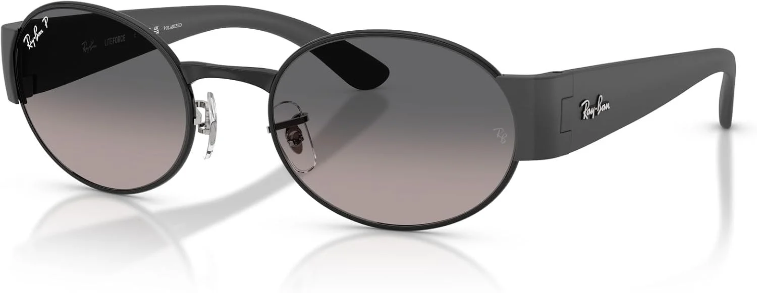 عینک آفتابی بیضی شکل ری-بن مدل RB3770، مشکی/خاکستری گرادیان پلاریزه، 54 میلی‌متر
