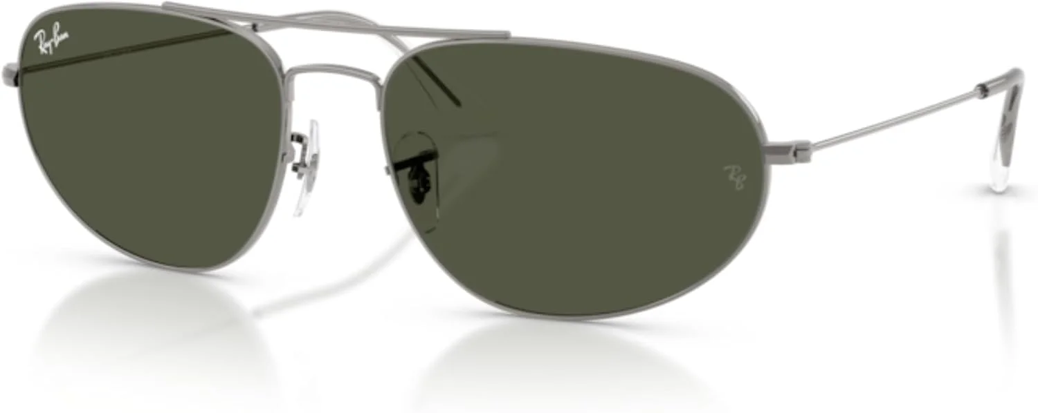 عینک آفتابی خلبانی ری-بن RB3945 Explorer 4، رنگ نوک مدادی/سبز، سایز 62 میلی متر