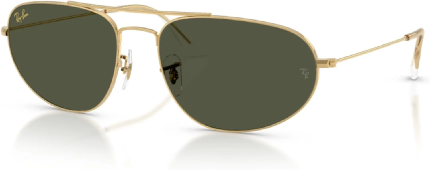 عینک آفتابی خلبانی ری-بن مدل RB3945 Explorer 4، طلایی Legend/سبز، 62 میلی متر