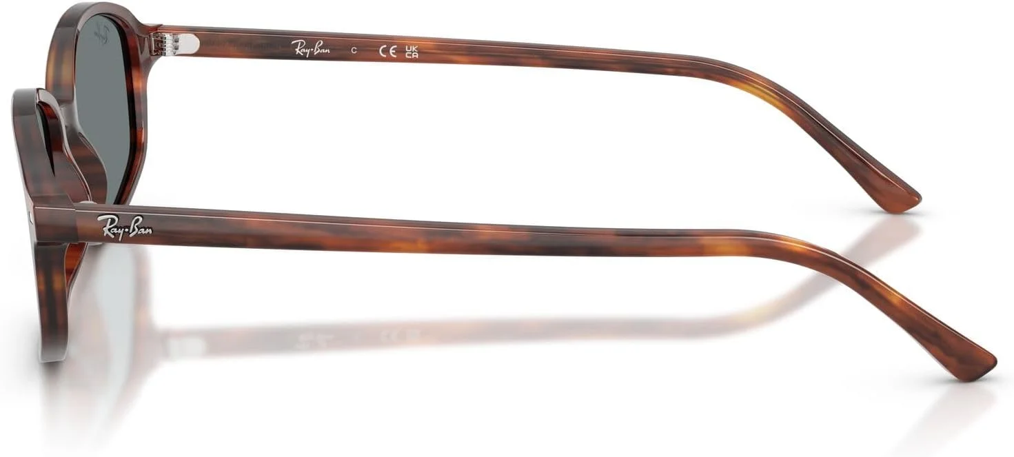 عینک آفتابی مستطیلی ری-بن مدل RB2232 Sam، هاوانای راه راه/آبی، سایز 54 میلی متر