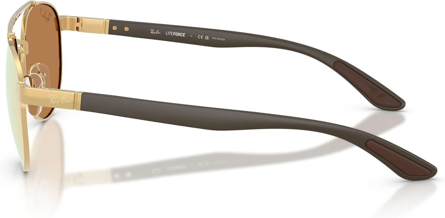 عینک آفتابی گرد Ray-Ban RB3736CH Chromance، طلایی/نارنجی آینه ای صورتی پلاریزه، 56 میلی متر عینک آفتابی گرد Ray-Ban RB3736CH Chromance، طلایی/نارنجی آینه ای صورتی پلاریزه، 56 میلی متر