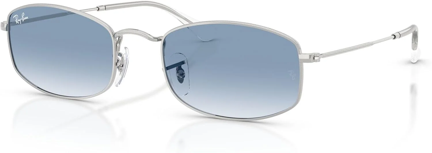 عینک آفتابی بیضی شکل ری-بن RB3832، نقره ای/آبی گرادیان شفاف، 55 میلی متر عینک آفتابی بیضی شکل ری-بن RB3832، نقره ای/آبی گرادیان شفاف، 55 میلی متر