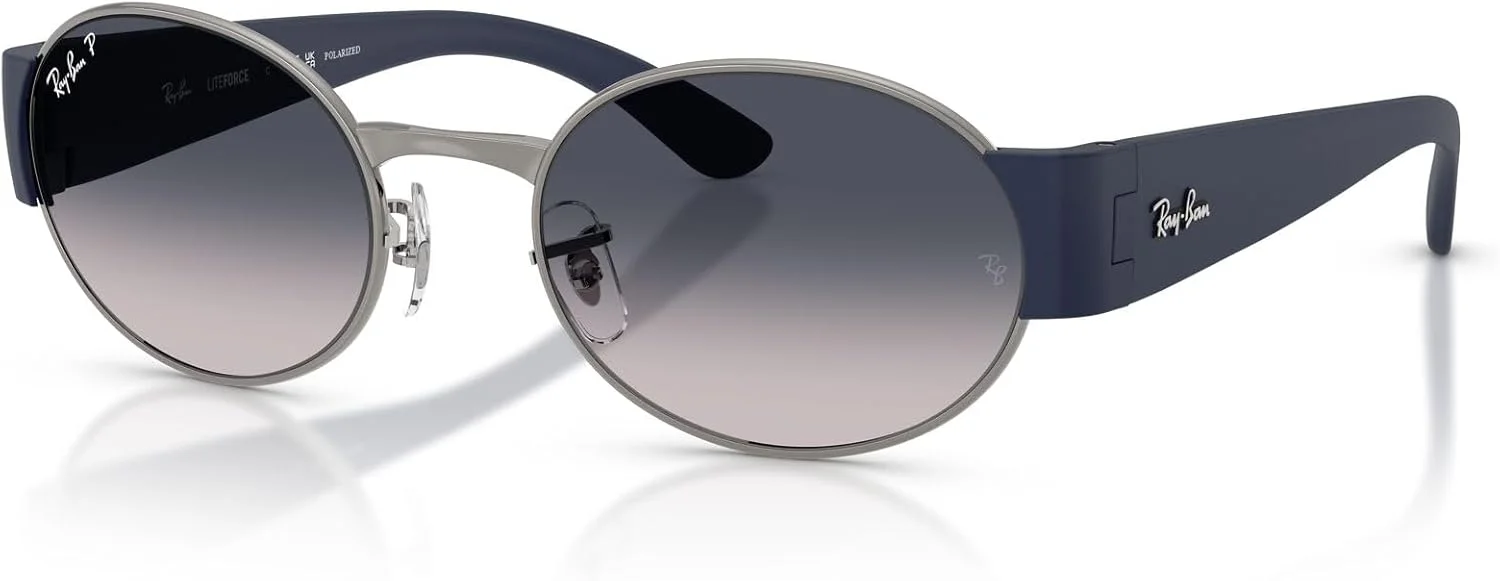 عینک آفتابی بیضی شکل ری-بن مدل RB3770، رنگ نوک مدادی/آبی گرادیان پلاریزه، سایز 52 میلیمتر عینک آفتابی بیضی شکل ری-بن مدل RB3770، رنگ نوک مدادی/آبی گرادیان پلاریزه، سایز 52 میلیمتر