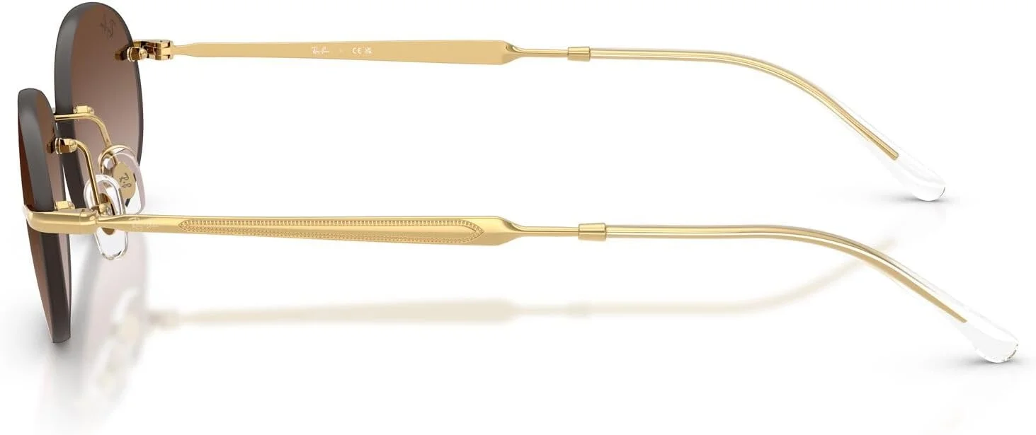 عینک آفتابی بیضی شکل ری-بن مدل RB3767، طلایی/قهوه ای گرادیان، 54 میلی متر