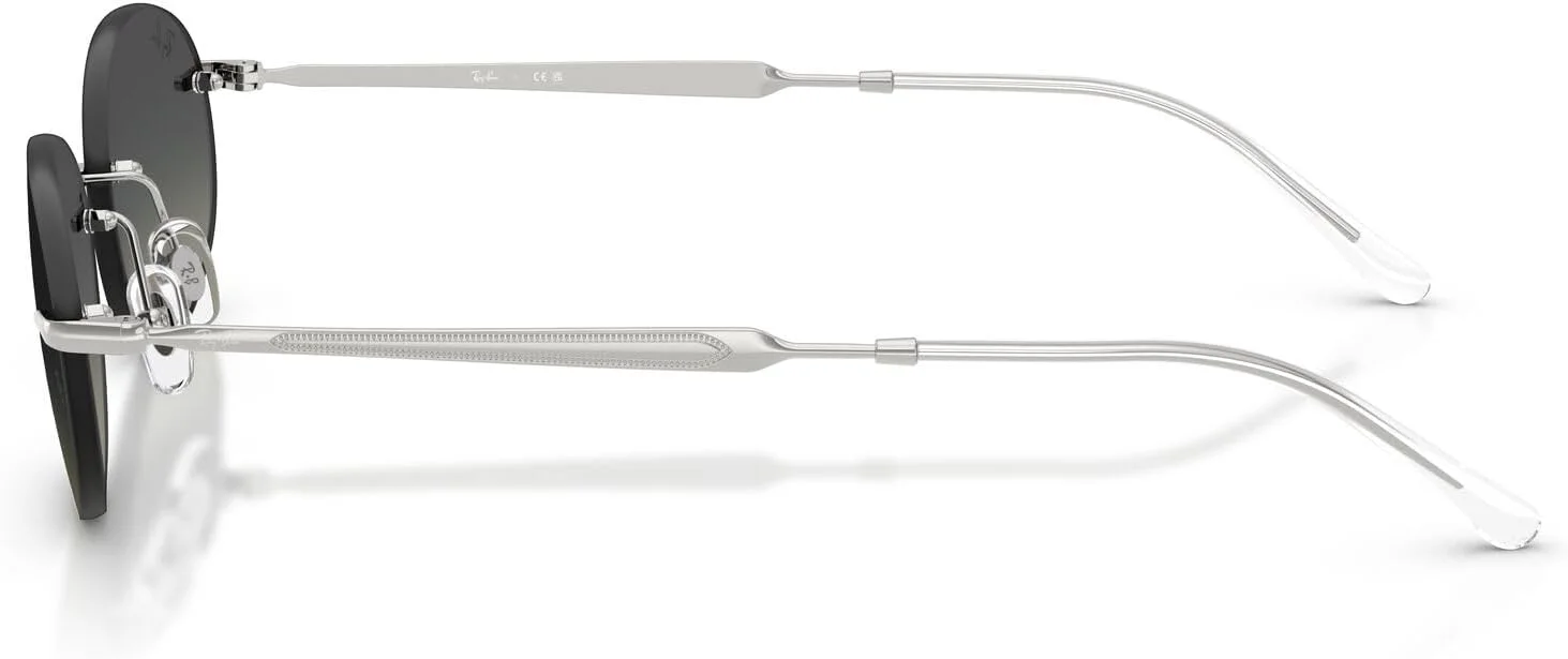 عینک آفتابی بیضی شکل ری-بن مدل RB3767، نقره ای/خاکستری تدریجی، 54 میلی متر