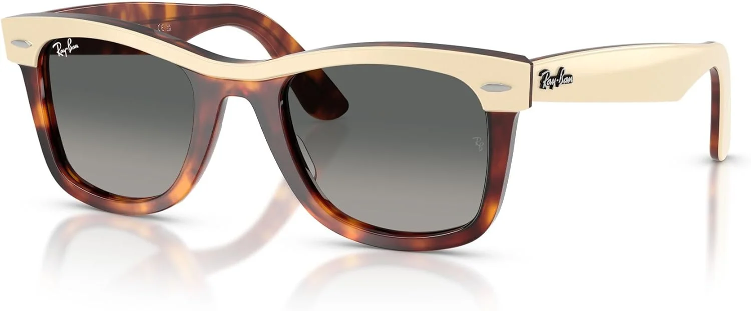 عینک آفتابی مربعی ری-بن مدل RB2240 Street Neat I، بژ روی هاوانا/خاکستری تدریجی، 50 میلی متر عینک آفتابی مربعی ری-بن مدل RB2240 Street Neat I، بژ روی هاوانا/خاکستری تدریجی، 50 میلی متر