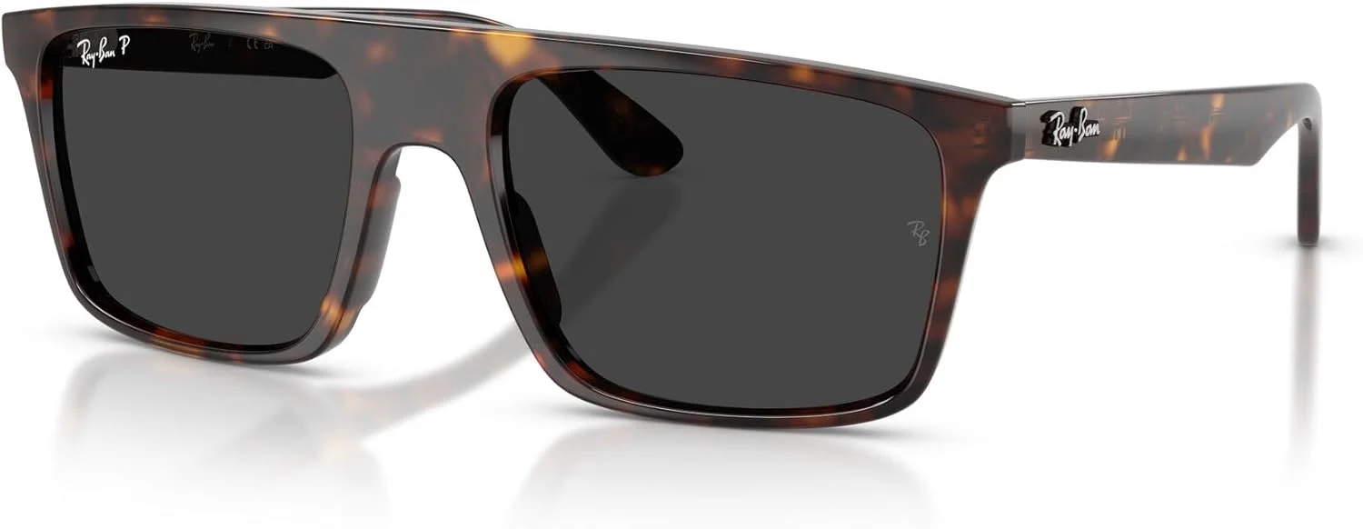 عینک آفتابی مربعی ری-بن مدل RB2222، هاوانا/مشکی پلاریزه، 55 میلی متر