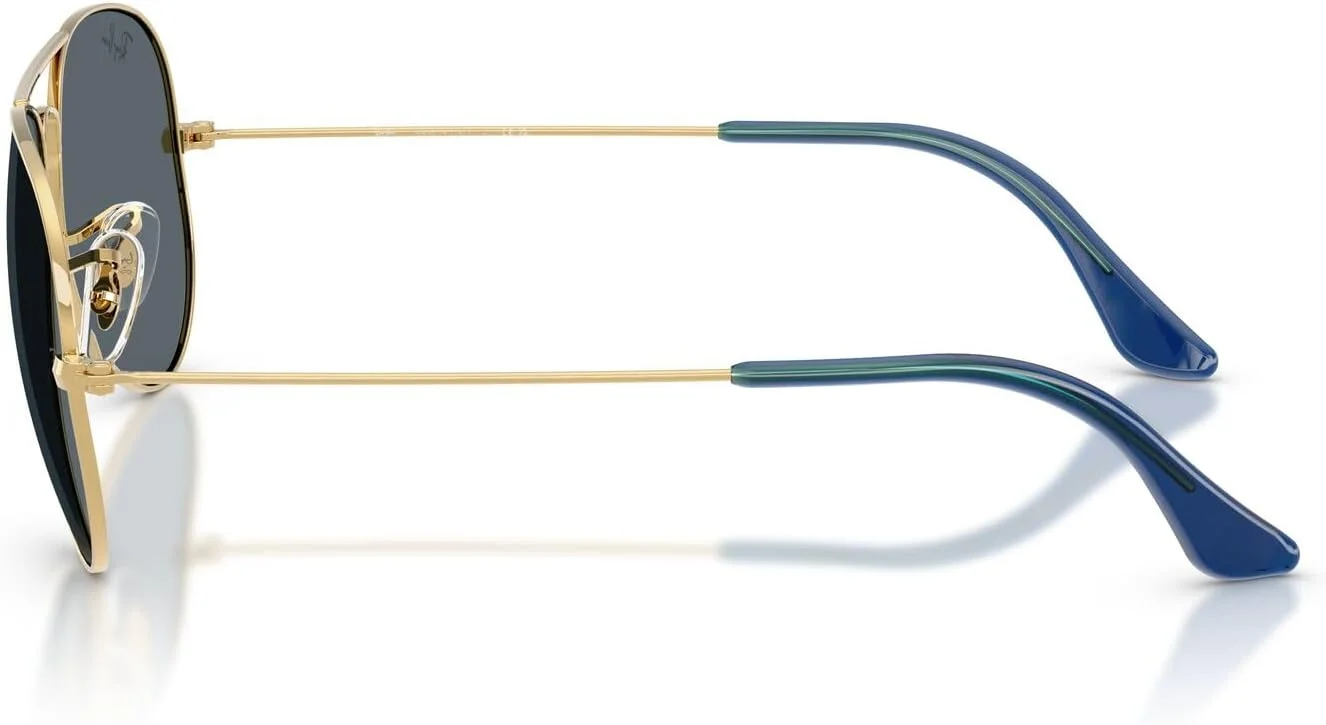 عینک آفتابی خلبانی کلاسیک ری-بن RB3025، طلایی/آبی، 62 میلی متر