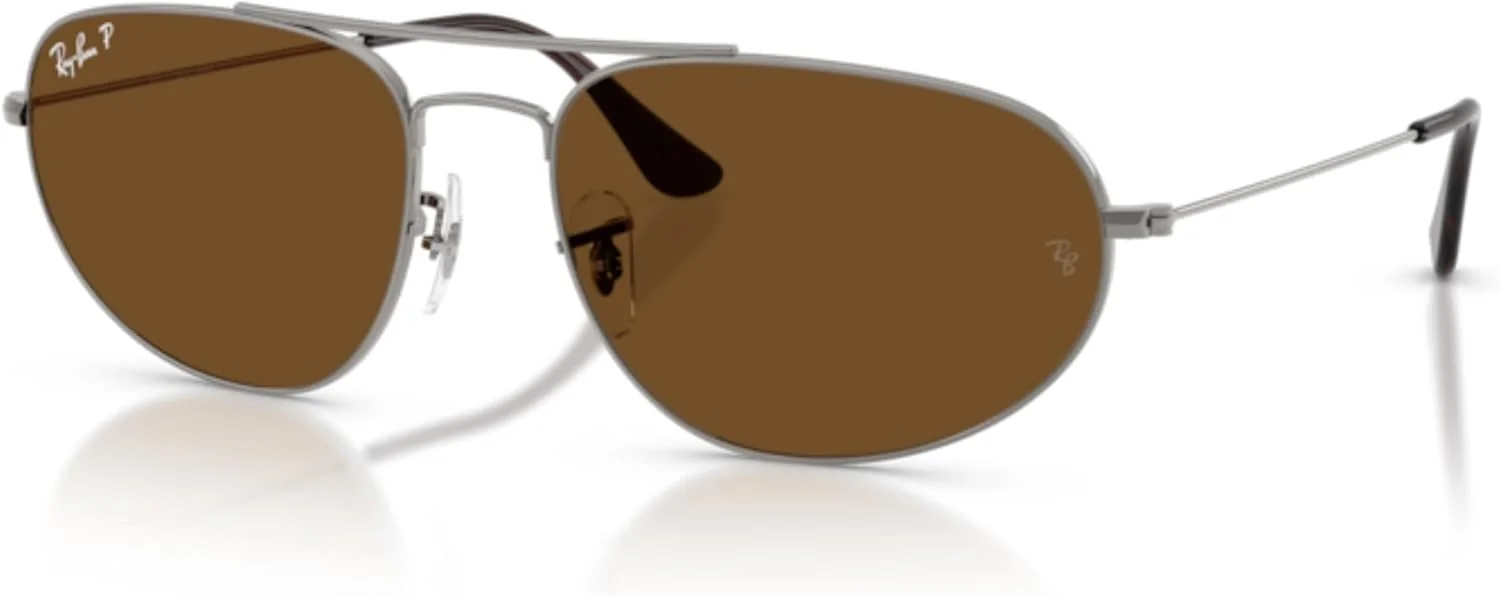 عینک آفتابی خلبانی ری-بن مدل RB3945 Explorer 4، رنگ نوک مدادی/قهوه ای پلاریزه، سایز 60 میلی متر