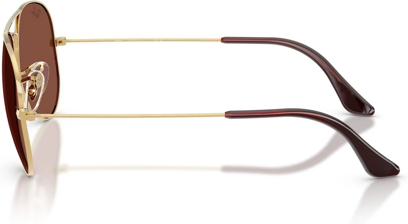 عینک آفتابی خلبانی کلاسیک ری-بن مدل RB3025، طلایی/قرمز، 62 میلی‌متر