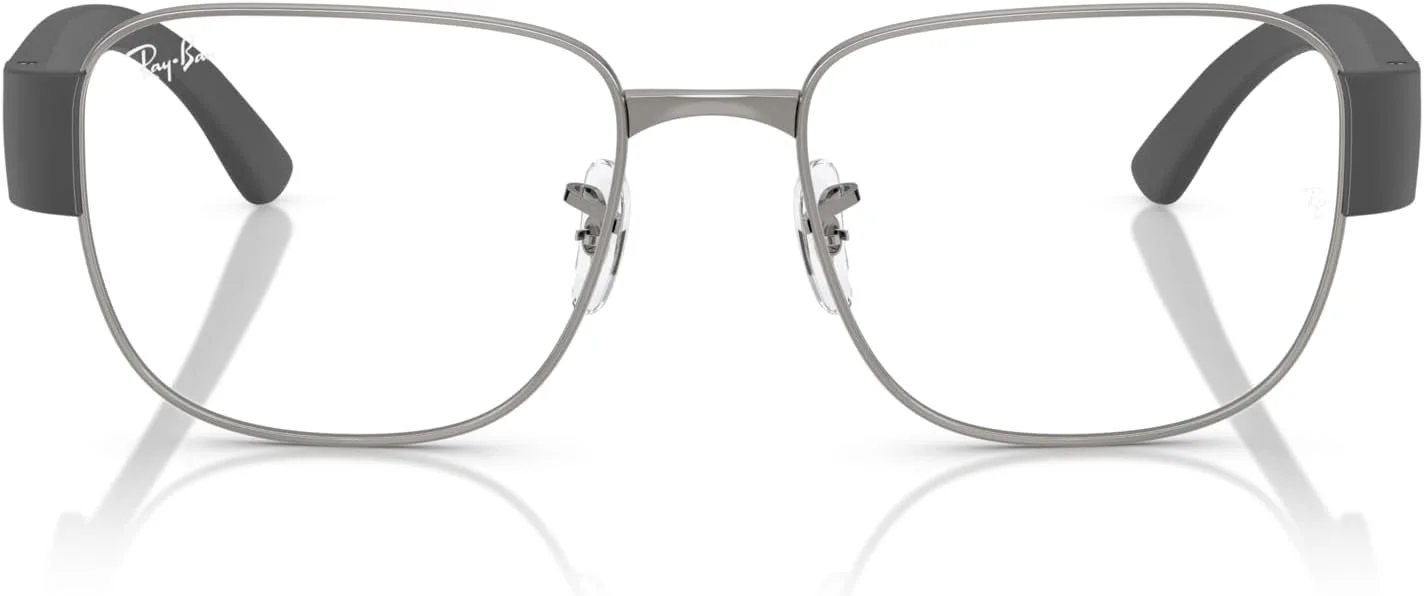 فریم عینک طبی مربعی Ray-Ban RX6532، رنگ Gunmetal/شیشه دمو، سایز 55 میلی متر