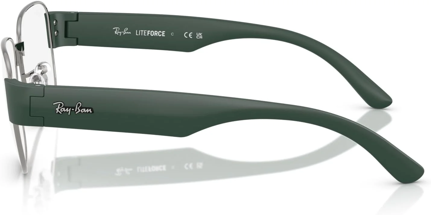 فریم عینک طبی مربعی Ray-Ban RX6532، فلز تفنگی/لنز نمایشی، 55 میلی متر فریم عینک طبی مربعی Ray-Ban RX6532، فلز تفنگی/لنز نمایشی، 55 میلی متر