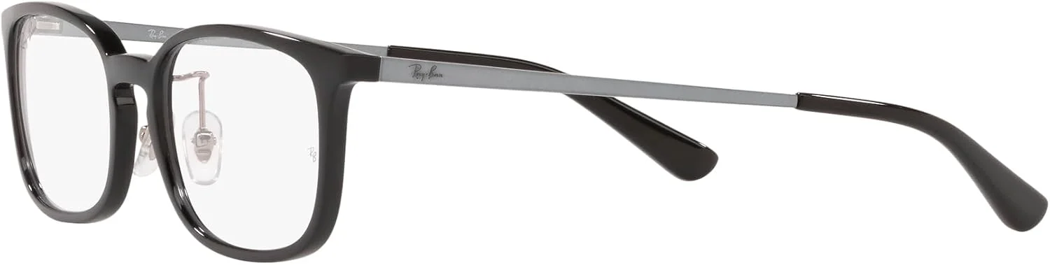 فریم عینک طبی مردانه ری-بن مدل RX7182D مربعی، مشکی/لنز نمایشی، 53 میلی متر فریم عینک طبی مردانه ری-بن مدل RX7182D مربعی، مشکی/لنز نمایشی، 53 میلی متر
