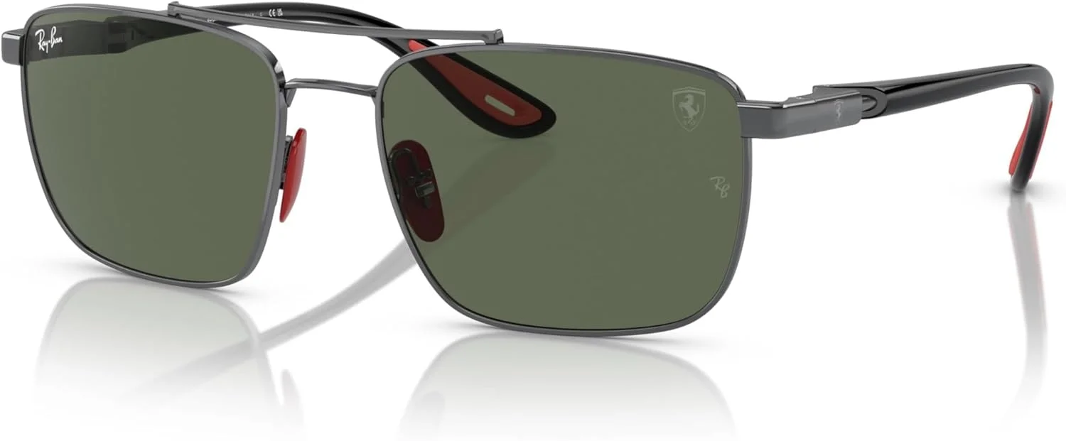 عینک آفتابی مربعی زنانه ری بن مدل Rb3715m کالکشن اسکودریا فراری