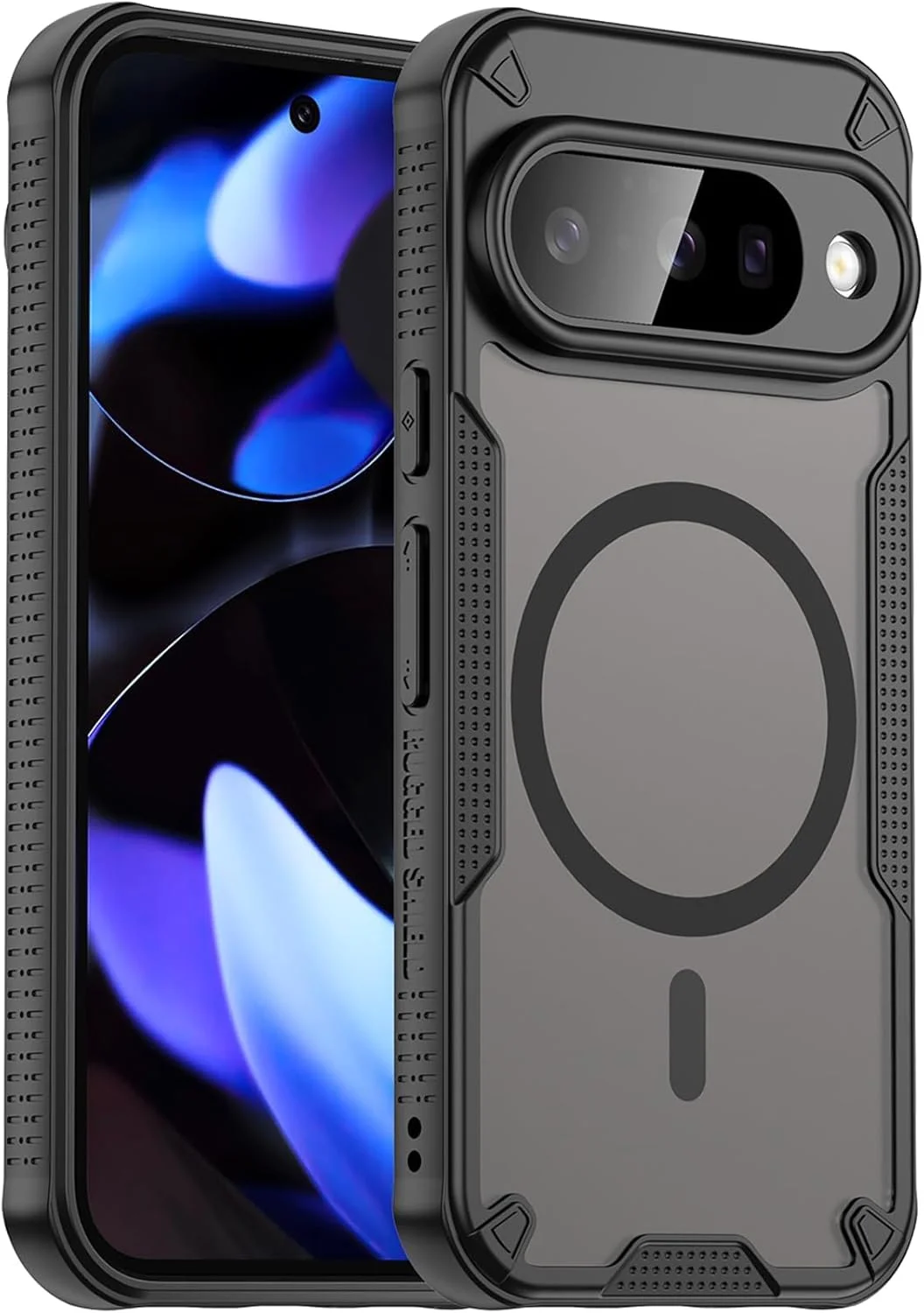 کاور محافظ گوشی گوگل پیکسل 10 مدل MagSafe رانگوس (مات نیمه شفاف) [مقاوم در برابر ضربه تا ارتفاع 3.6 متر] [باریک، دارای لبه های ضد لغزش] کاور مغناطیسی قوی برای گوشی گوگل پیکسل 10 سال 2025، بامپر گوشی