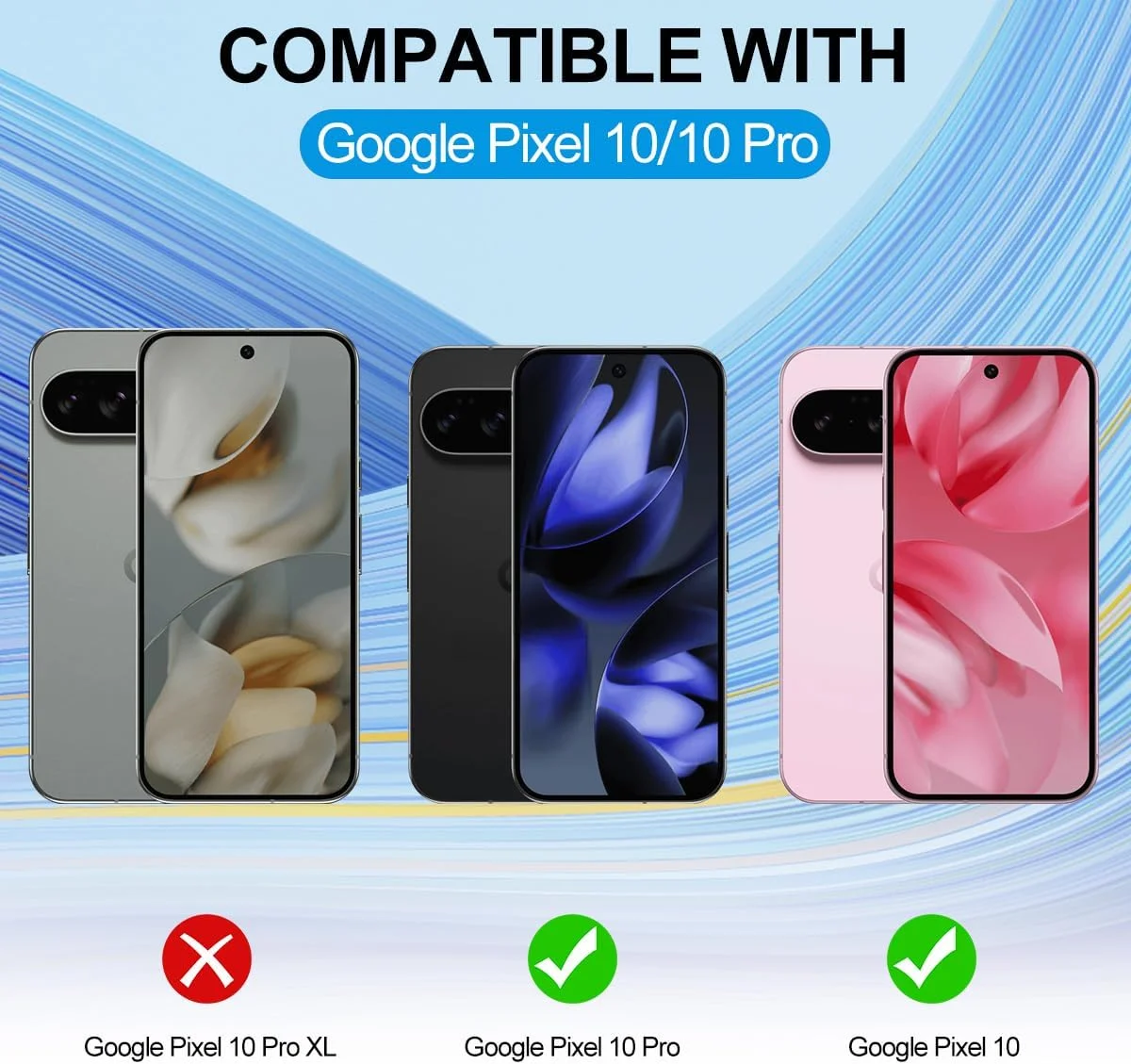 کاور محافظ کریستالی شفاف T Tersely برای گوگل پیکسل 10 / گوگل پیکسل 10 پرو، ضد زردی، پشتی سخت، باریک، ضد ضربه و ضد خش، مناسب برای شارژ بی سیم کاور محافظ کریستالی شفاف T Tersely برای گوگل پیکسل 10 / گوگل پیکسل 10 پرو، ضد زردی، پشتی سخت، باریک، ضد ضربه و ضد خش، مناسب برای شارژ بی سیم