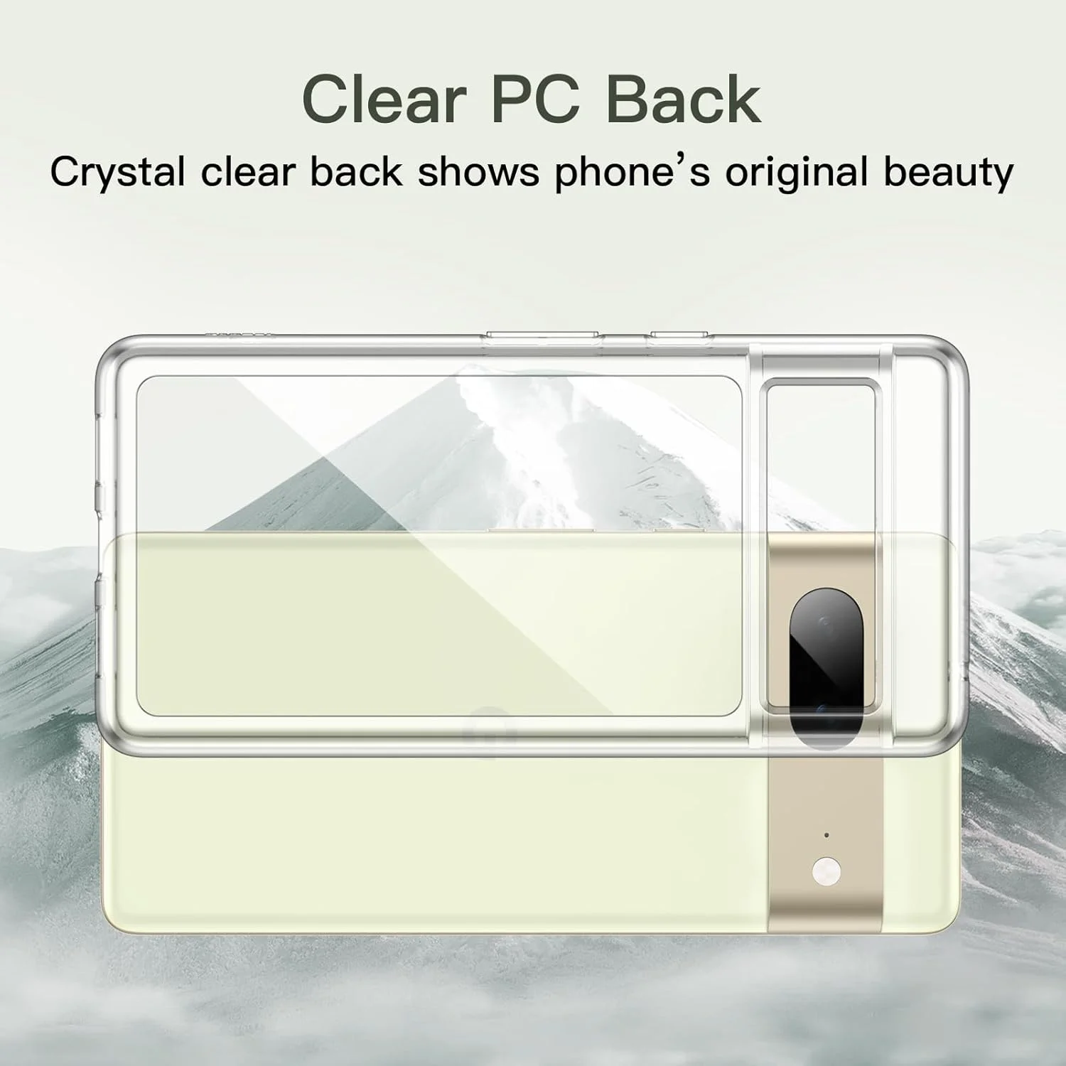 کاور محافظ ژله ای JETech برای گوگل پیکسل 7، ضد ضربه، پشت شفاف ضد خش (شفاف HD)