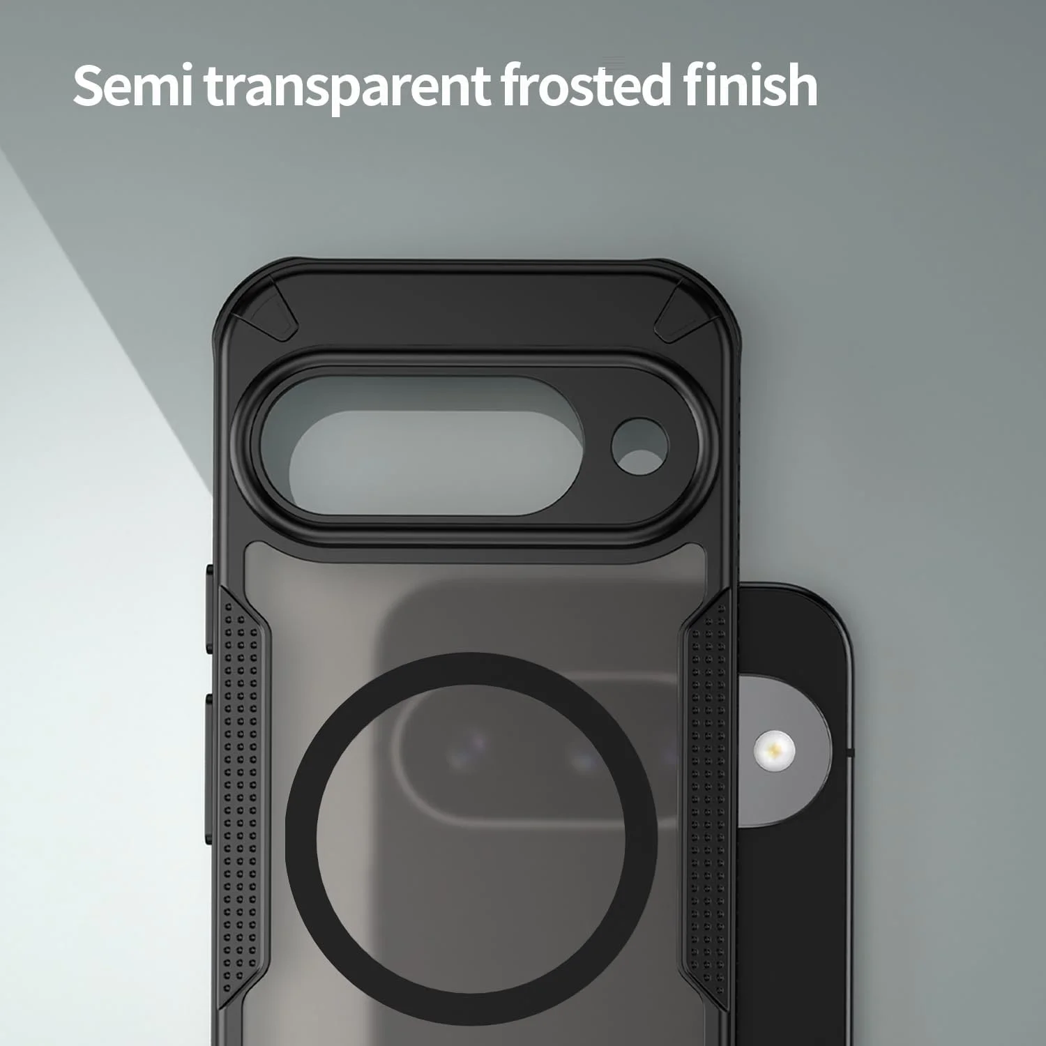 کاور محافظ گوشی گوگل پیکسل 10 مدل MagSafe رانگوس (مات نیمه شفاف) [مقاوم در برابر ضربه تا ارتفاع 3.6 متر] [باریک، دارای لبه های ضد لغزش] کاور مغناطیسی قوی برای گوشی گوگل پیکسل 10 سال 2025، بامپر گوشی