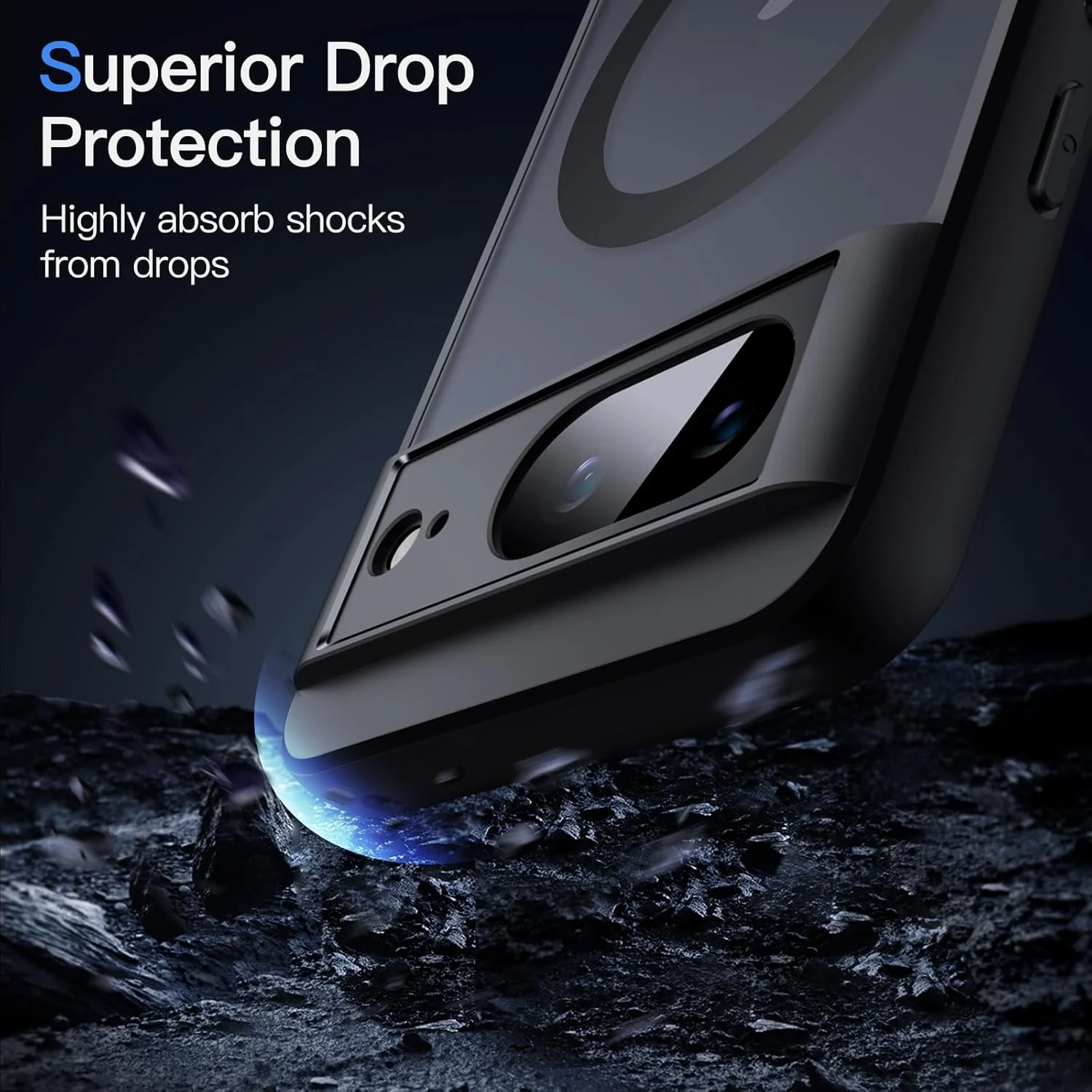 کاور آهنربایی JETech برای گوگل پیکسل 8 با اندازه 6.2 اینچ (سال 2023)، سازگار با MagSafe، کاور گوشی ضد ضربه با پشت مات نیمه شفاف (آبسیدین) کاور آهنربایی JETech برای گوگل پیکسل 8 با اندازه 6.2 اینچ (سال 2023)، سازگار با MagSafe، کاور گوشی ضد ضربه با پشت مات نیمه شفاف (آبسیدین)