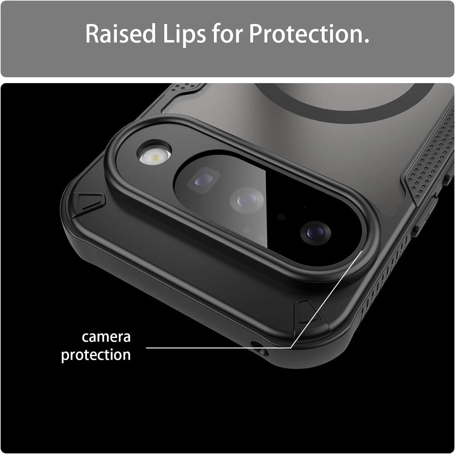 کاور محافظ گوشی گوگل پیکسل 10 مدل MagSafe رانگوس (مات نیمه شفاف) [مقاوم در برابر ضربه تا ارتفاع 3.6 متر] [باریک، دارای لبه های ضد لغزش] کاور مغناطیسی قوی برای گوشی گوگل پیکسل 10 سال 2025، بامپر گوشی