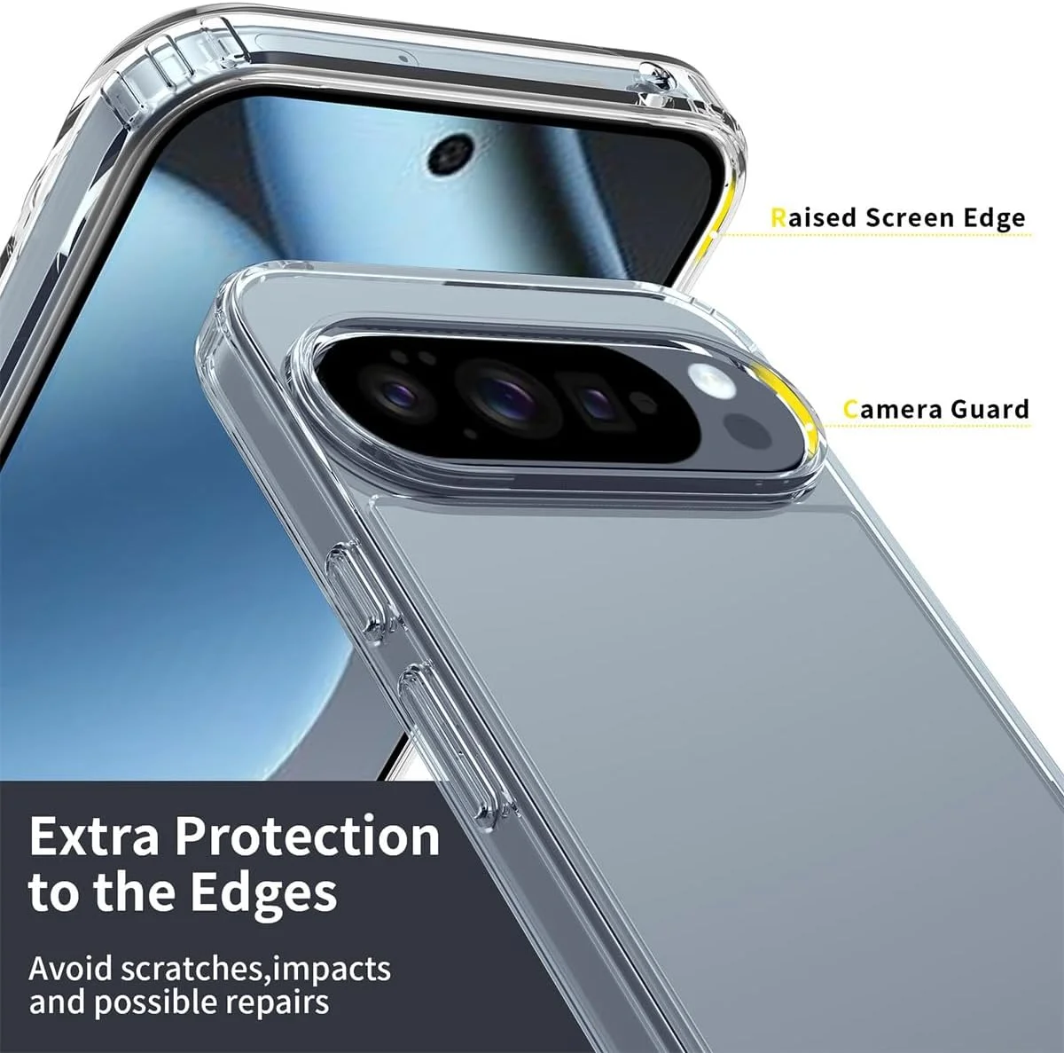 کاور محافظ کریستالی شفاف T Tersely برای گوگل پیکسل 10 / گوگل پیکسل 10 پرو، ضد زردی، پشتی سخت، باریک، ضد ضربه و ضد خش، مناسب برای شارژ بی سیم کاور محافظ کریستالی شفاف T Tersely برای گوگل پیکسل 10 / گوگل پیکسل 10 پرو، ضد زردی، پشتی سخت، باریک، ضد ضربه و ضد خش، مناسب برای شارژ بی سیم