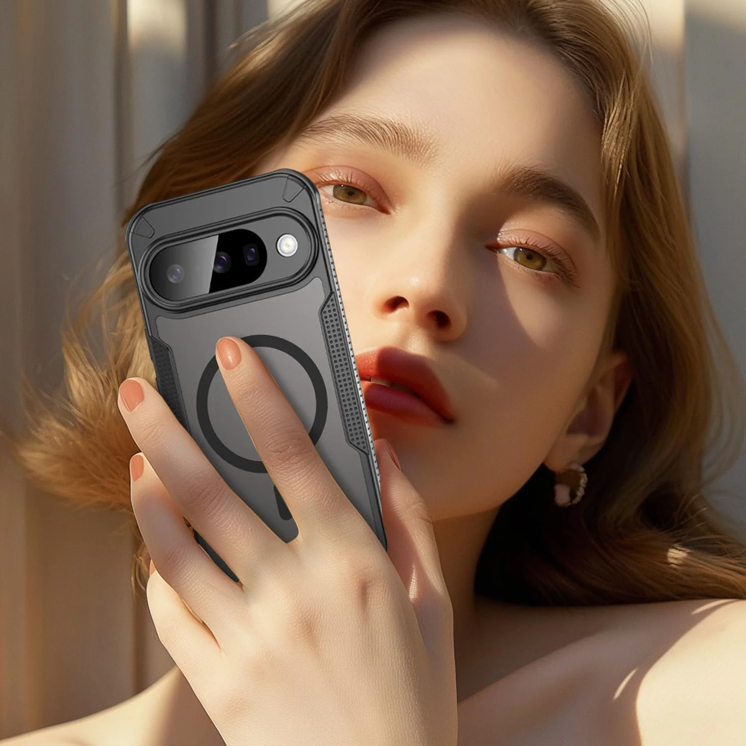 کاور محافظ گوشی گوگل پیکسل 10 مدل MagSafe رانگوس (مات نیمه شفاف) [مقاوم در برابر ضربه تا ارتفاع 3.6 متر] [باریک، دارای لبه های ضد لغزش] کاور مغناطیسی قوی برای گوشی گوگل پیکسل 10 سال 2025، بامپر گوشی