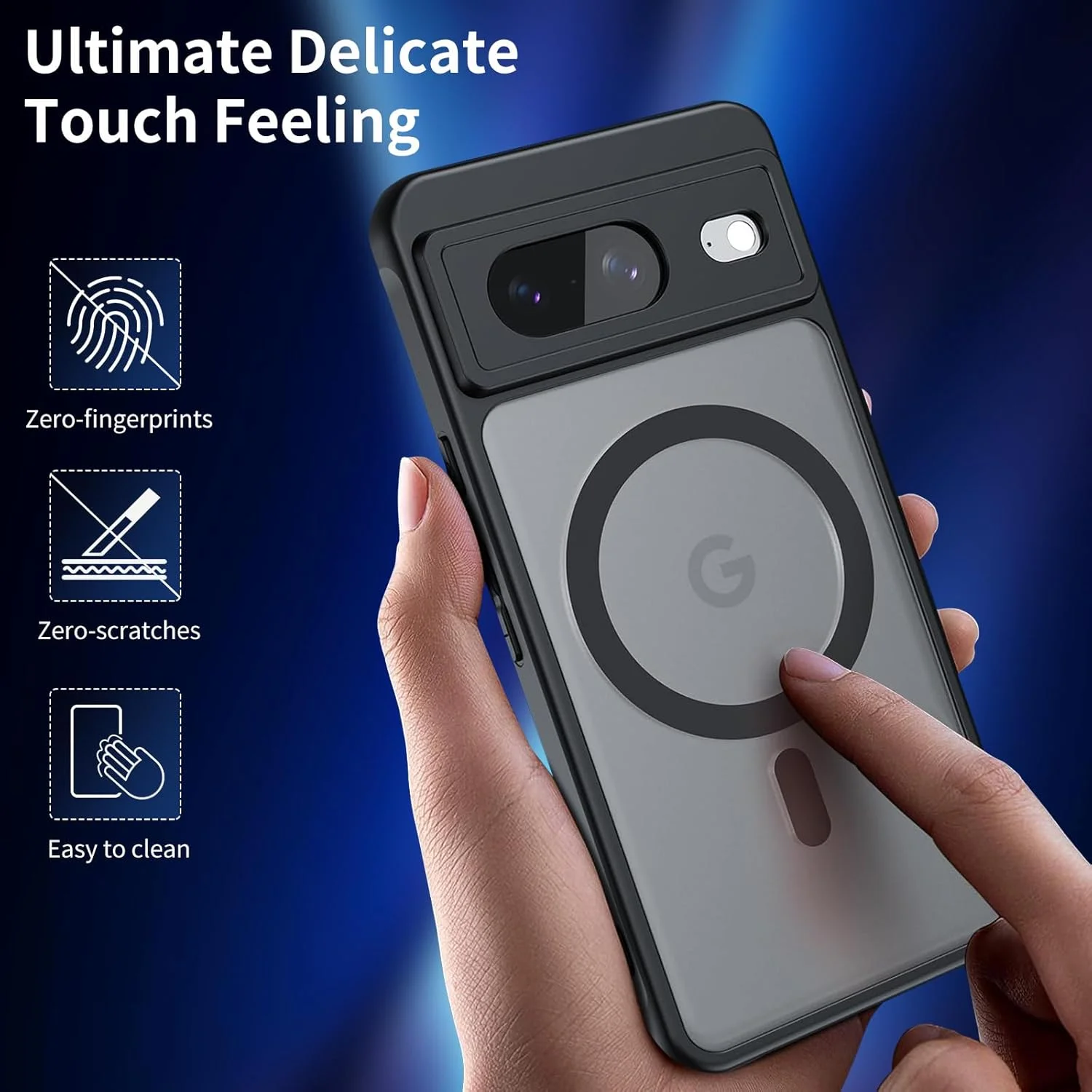 قاب مغناطیسی برای گوگل پیکسل 8، مات نیمه شفاف ضد اثر انگشت، سازگار با MagSafe، قاب محافظ باریک و ضد ضربه برای پیکسل 8 نسخه 6.2 اینچی (مشکی) قاب مغناطیسی برای گوگل پیکسل 8، مات نیمه شفاف ضد اثر انگشت، سازگار با MagSafe، قاب محافظ باریک و ضد ضربه برای پیکسل 8 نسخه 6.2 اینچی (مشکی)