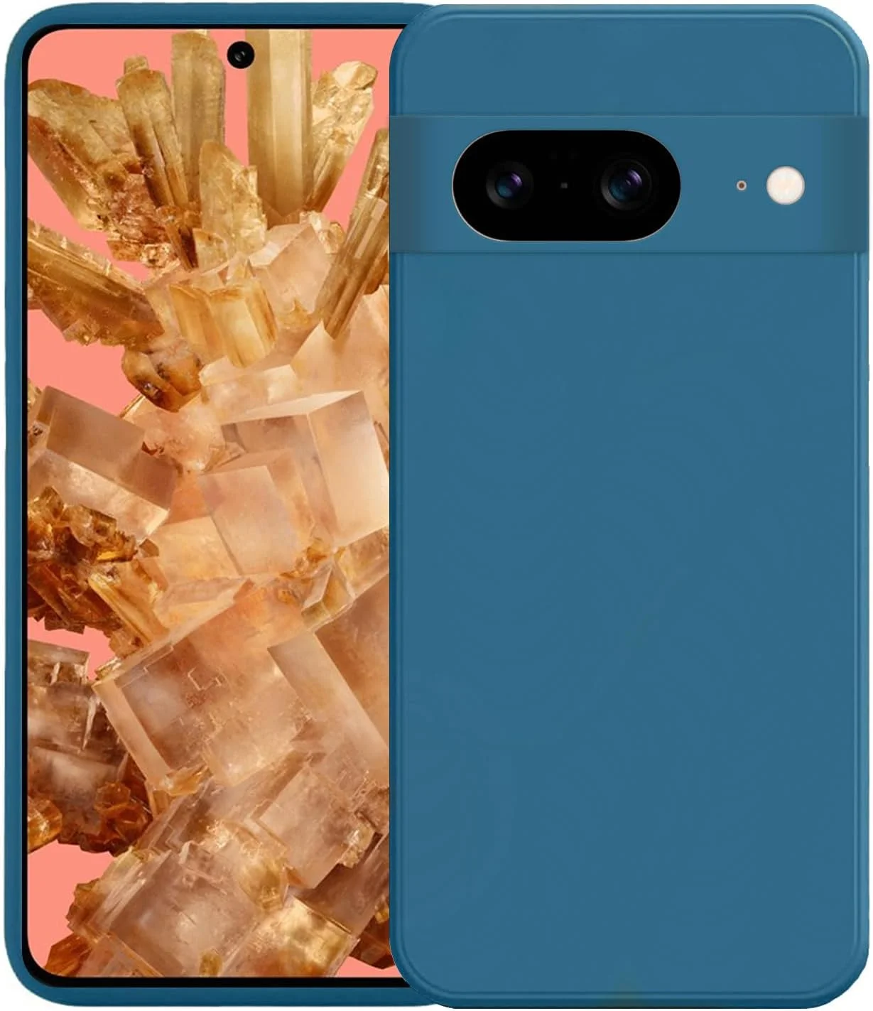 کاور محافظ گوشی باریک برای گوگل پیکسل 8، کاور سیلیکونی با محافظت از دوربین، داخلی نرم و انعطاف پذیر (آبی، برای پیکسل 8) کاور محافظ گوشی باریک برای گوگل پیکسل 8، کاور سیلیکونی با محافظت از دوربین، داخلی نرم و انعطاف پذیر (آبی، برای پیکسل 8)