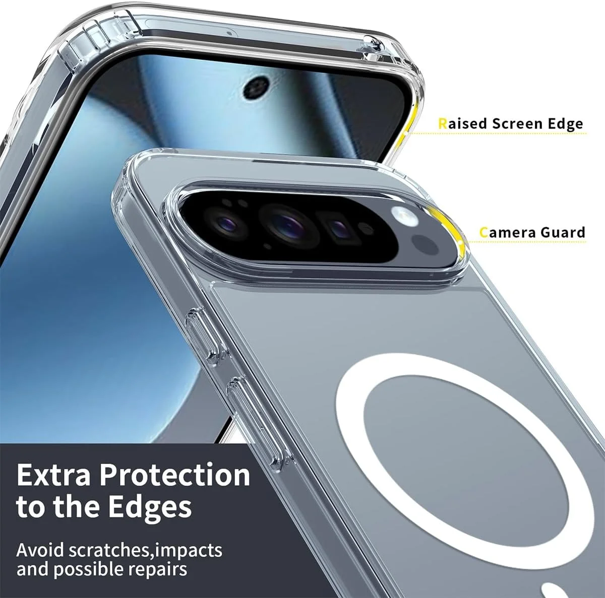 قاب مغناطیسی T Tersely برای گوگل پیکسل 10 پرو XL 2025، سازگار با MagSafe، پشت ضد خش، پوشش تلفن مغناطیسی شفاف ضد خش قاب مغناطیسی T Tersely برای گوگل پیکسل 10 پرو XL 2025، سازگار با MagSafe، پشت ضد خش، پوشش تلفن مغناطیسی شفاف ضد خش