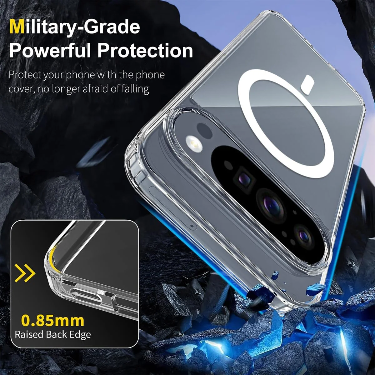 قاب مغناطیسی T Tersely برای گوگل پیکسل 10 پرو XL 2025، سازگار با MagSafe، پشت ضد خش، پوشش تلفن مغناطیسی شفاف ضد خش قاب مغناطیسی T Tersely برای گوگل پیکسل 10 پرو XL 2025، سازگار با MagSafe، پشت ضد خش، پوشش تلفن مغناطیسی شفاف ضد خش