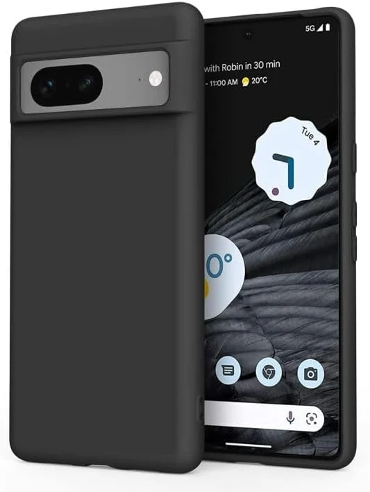 کاور جایگزین BURAQ برای گوگل پیکسل 7، مشکی باریک TPU نرم و انعطاف پذیر سازگار با گوگل پیکسل 7 کاور جایگزین BURAQ برای گوگل پیکسل 7، مشکی باریک TPU نرم و انعطاف پذیر سازگار با گوگل پیکسل 7