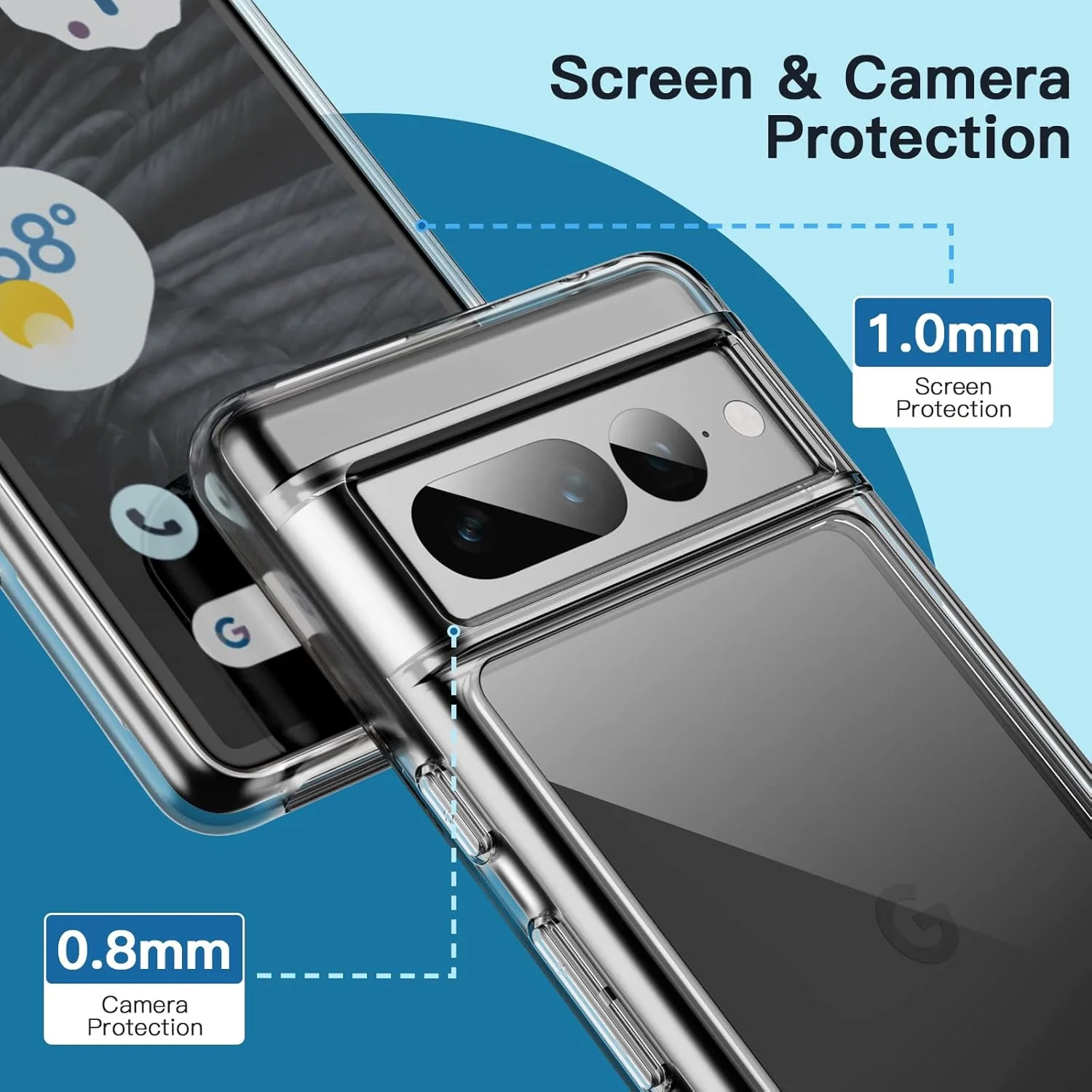 کاور محافظ ژله ای JETech برای گوشی گوگل پیکسل 7 پرو، ضد ضربه، پشت شفاف ضد خش (HD Clear) کاور محافظ ژله ای JETech برای گوشی گوگل پیکسل 7 پرو، ضد ضربه، پشت شفاف ضد خش (HD Clear)