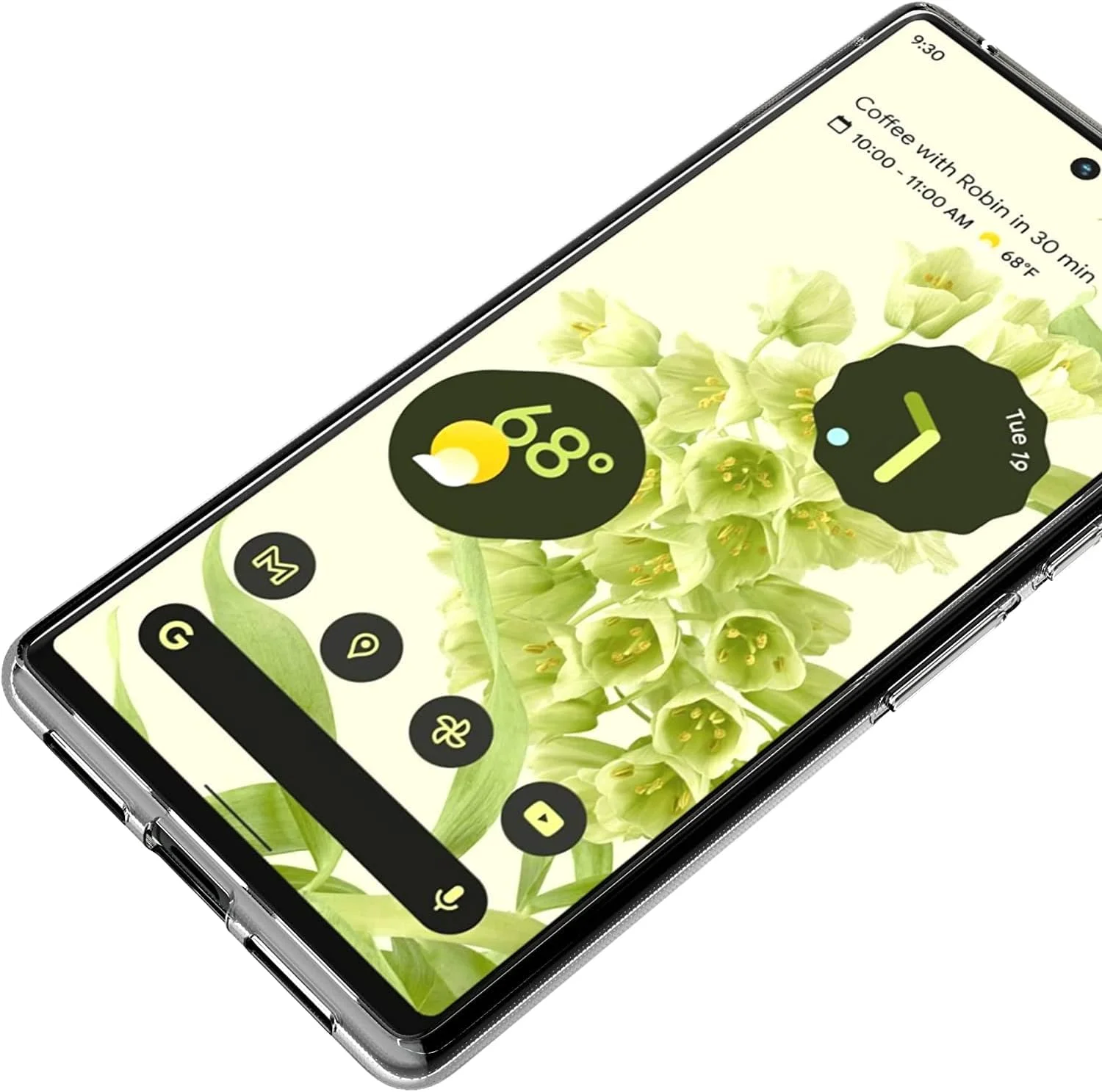 قاب مایجین برای گوگل پیکسل 6 (6.4 اینچ) ژلهای نرم TPU با پوشش پشتی شفاف قاب مایجین برای گوگل پیکسل 6 (6.4 اینچ) ژلهای نرم TPU با پوشش پشتی شفاف