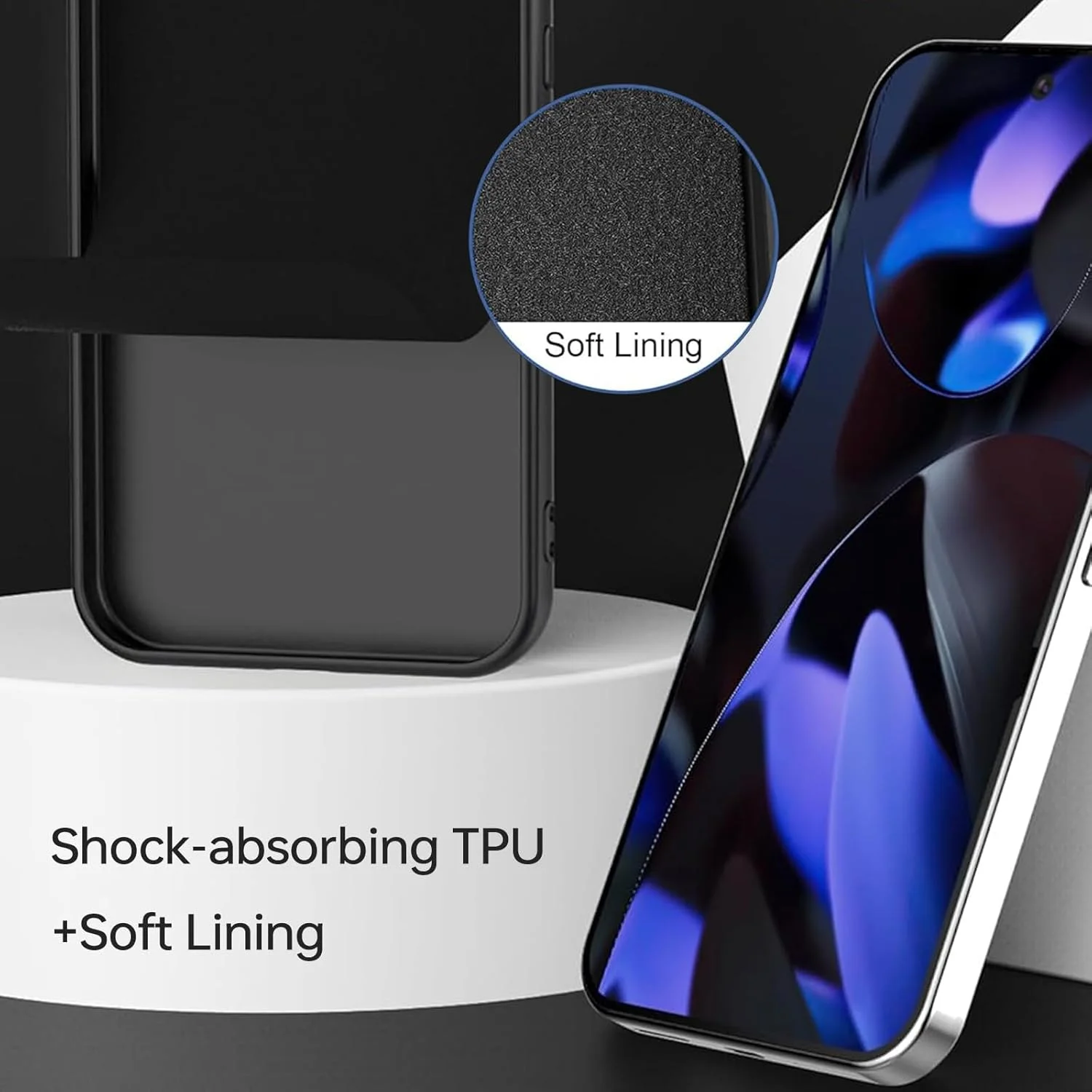 کاور سیلیکونی محافظ گوشی Maykela سازگار با گوگل پیکسل 9 5G، نازک با محافظت از دوربین، داخلی نرم، باریک و انعطاف پذیر (برای گوگل پیکسل 9 5G - مشکی)