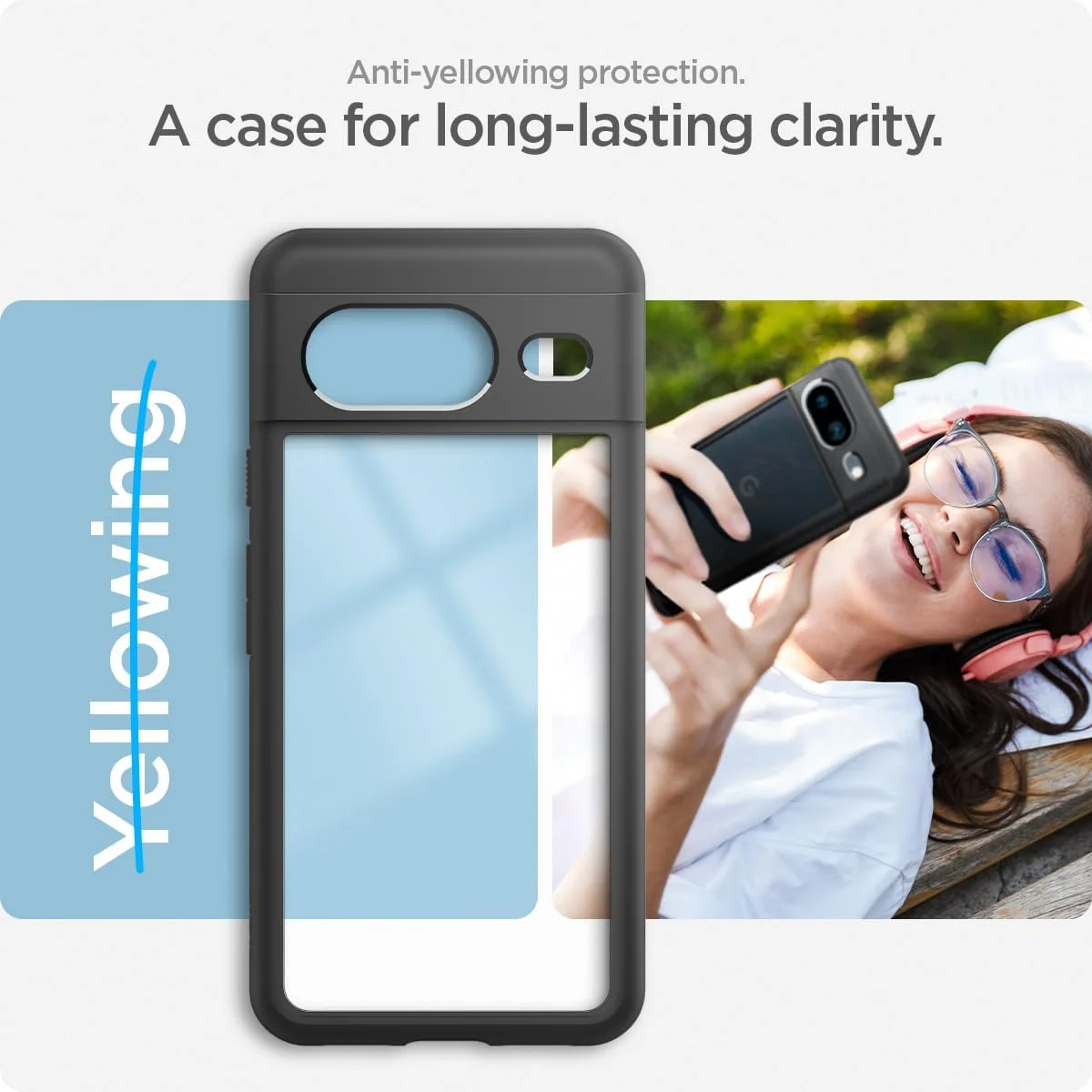 کاور محافظ گوشی گوگل پیکسل 8 مدل Ultra Hybrid از Spigen - مشکی مات کاور محافظ گوشی گوگل پیکسل 8 مدل Ultra Hybrid از Spigen - مشکی مات