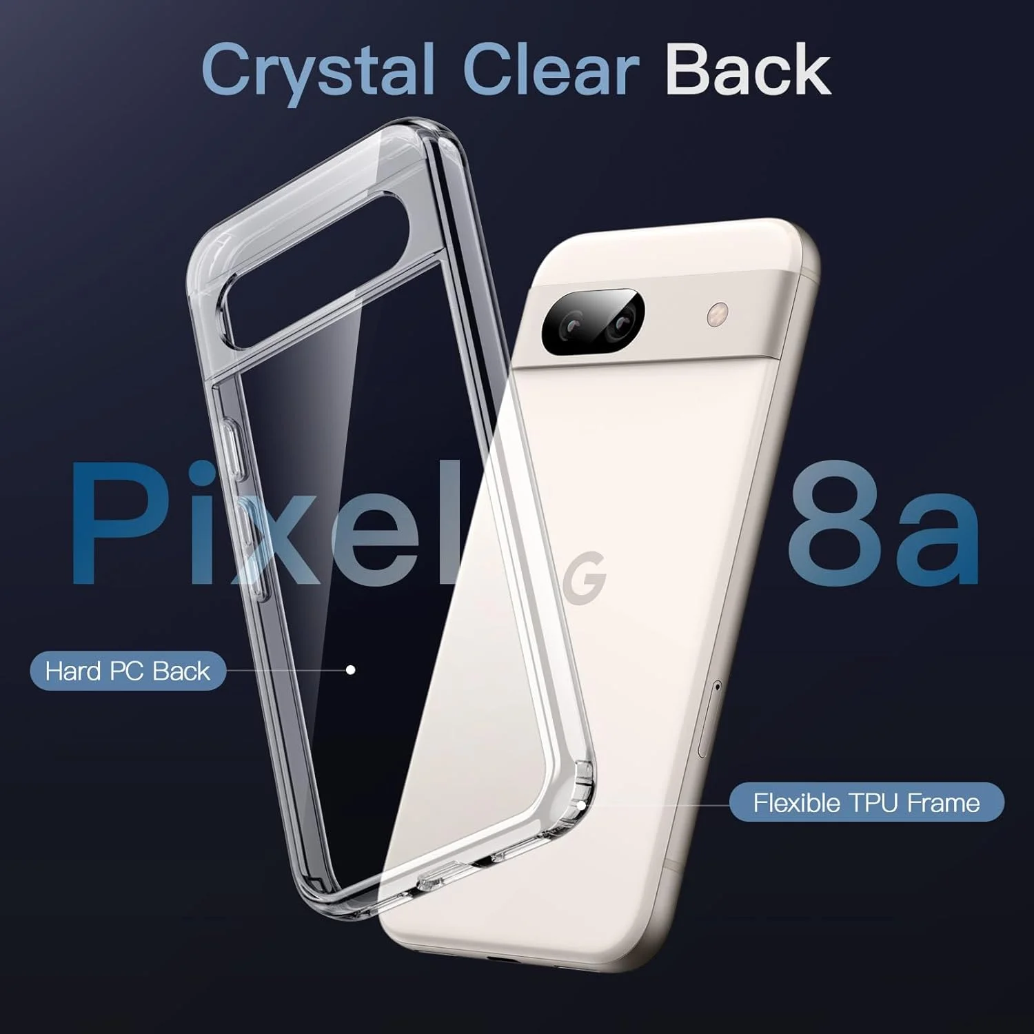 کاور محافظ ژله ای JETech برای گوگل پیکسل 8a 6.1 اینچ (2024)، ضد ضربه، پوشش محافظ تلفن، پشت PC سخت ضد خش (شفاف) کاور محافظ ژله ای JETech برای گوگل پیکسل 8a 6.1 اینچ (2024)، ضد ضربه، پوشش محافظ تلفن، پشت PC سخت ضد خش (شفاف)