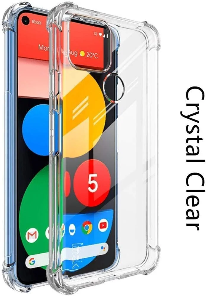 کاور سیلیکونی شفاف Zubitech مناسب برای Google Pixel 5، کاور محافظ ضربه گیر با محافظت عالی از دوربین، طراحی شده برای Pixel 5 کاور سیلیکونی شفاف Zubitech مناسب برای Google Pixel 5، کاور محافظ ضربه گیر با محافظت عالی از دوربین، طراحی شده برای Pixel 5