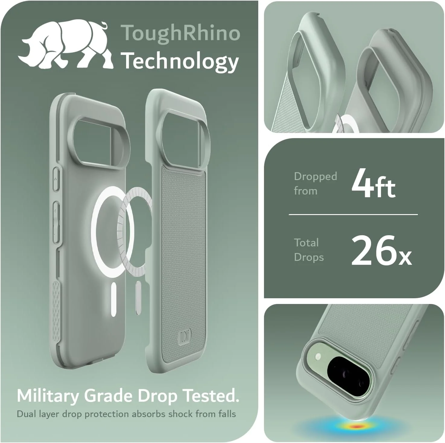 کاور محافظ گوشی TUDIA MergeGrip سازگار با Magsafe مناسب برای گوشی های گوگل پیکسل 9 و پیکسل 9 پرو (2024) - کاور محافظ دو لایه ضد ضربه و مقاوم کاور محافظ گوشی TUDIA MergeGrip سازگار با Magsafe مناسب برای گوشی های گوگل پیکسل 9 و پیکسل 9 پرو (2024) - کاور محافظ دو لایه ضد ضربه و مقاوم