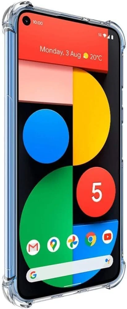 کاور سیلیکونی شفاف Zubitech مناسب برای Google Pixel 5، کاور محافظ ضربه گیر با محافظت عالی از دوربین، طراحی شده برای Pixel 5 کاور سیلیکونی شفاف Zubitech مناسب برای Google Pixel 5، کاور محافظ ضربه گیر با محافظت عالی از دوربین، طراحی شده برای Pixel 5