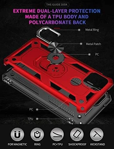 قاب محافظ گوشی گوگل پیکسل 5، حلقه دار، سیلیکونی ضد ضربه، زره سخت قاب محافظ گوشی گوگل پیکسل 5، حلقه دار، سیلیکونی ضد ضربه، زره سخت