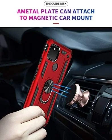 قاب محافظ گوشی گوگل پیکسل 5، حلقه دار، سیلیکونی ضد ضربه، زره سخت قاب محافظ گوشی گوگل پیکسل 5، حلقه دار، سیلیکونی ضد ضربه، زره سخت