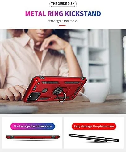 قاب محافظ گوشی گوگل پیکسل 5، حلقه دار، سیلیکونی ضد ضربه، زره سخت قاب محافظ گوشی گوگل پیکسل 5، حلقه دار، سیلیکونی ضد ضربه، زره سخت