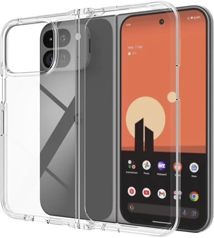 قاب محافظ گوشی گوگل پیکسل 9 پرو فولد، باریک، پوشش سخت و شفاف PC، ضد ضربه، مناسب برای گوگل پیکسل 9 پرو فولد 5G مدل 2024 - شفاف