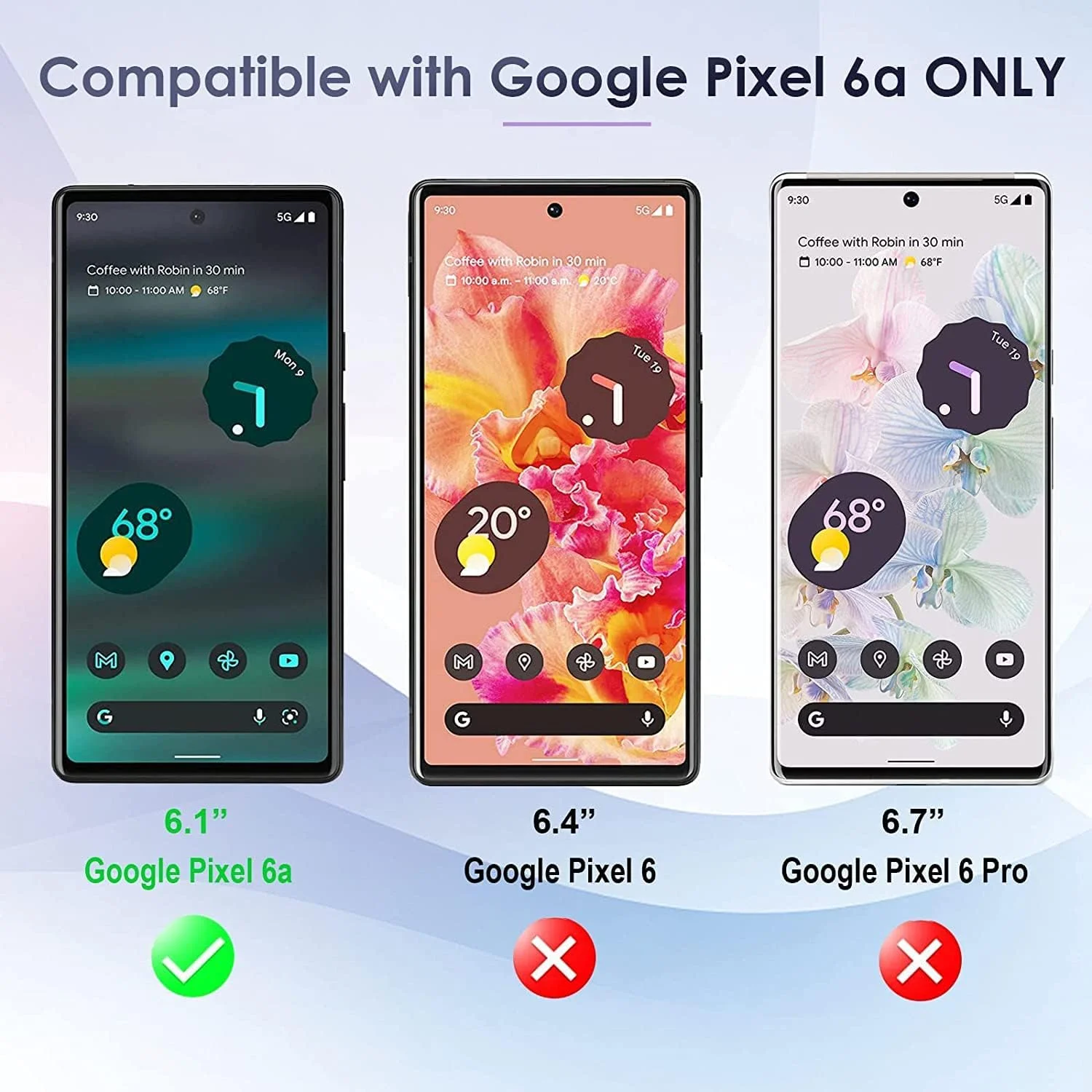 کاور محافظ گوشی برای گوگل پیکسل 6A 5G، کاور پشتی شفاف محافظ برای پیکسل 6A 6.1 اینچ 2022 (پیکسل 6A) (شفاف)