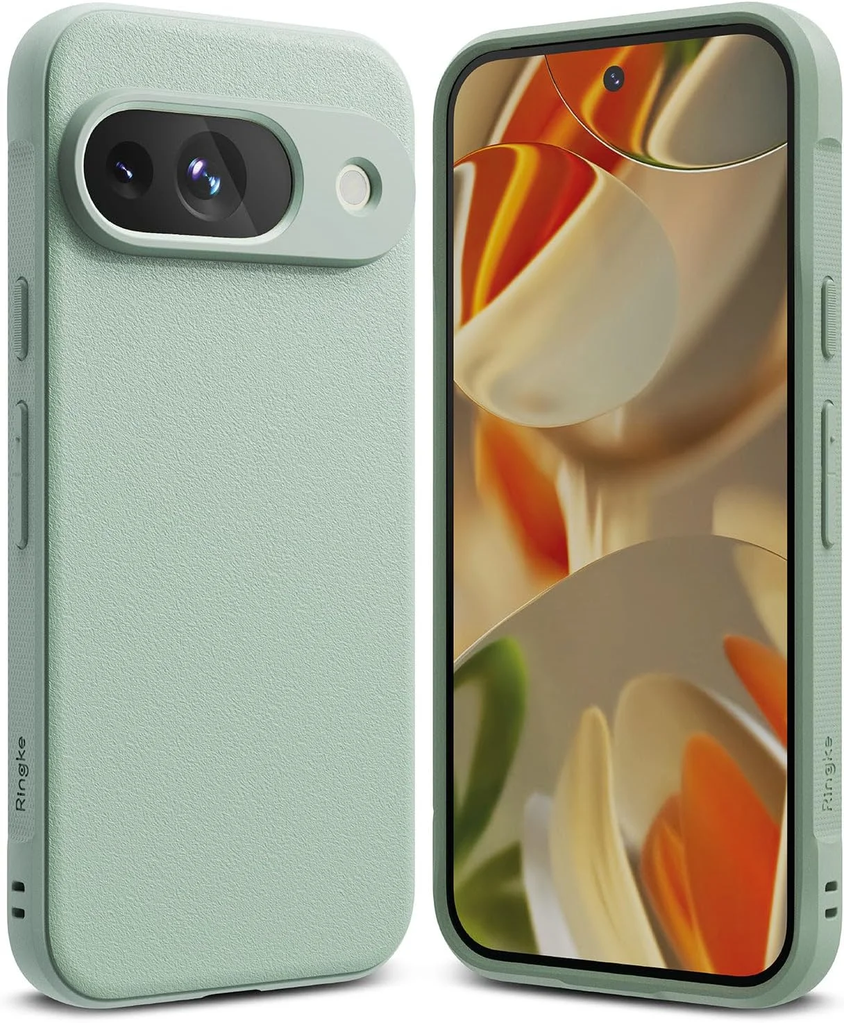 کاور اونیکس رینکه سازگار با گوگل پیکسل 9، با گریپ تقویت شده، TPU منعطف و مقاوم، محافظ ضد ضربه، کاور محافظ گوشی [طراحی شده برای پیکسل 9] - نعنایی