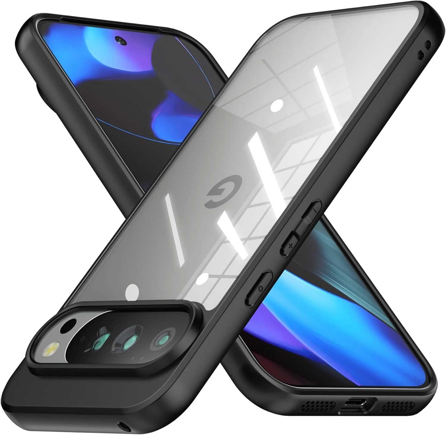 کیف محافظ گوشی موبایل میفمنی مناسب برای گوگل پیکسل 10 پرو ایکس ال، بامپر TPU + پوشش پشتی سخت PC، محافظت ضد ضربه، ضد زرد شدن، باریک و خوش فرم (مشکی شفاف) کیف محافظ گوشی موبایل میفمنی مناسب برای گوگل پیکسل 10 پرو ایکس ال، بامپر TPU + پوشش پشتی سخت PC، محافظت ضد ضربه، ضد زرد شدن، باریک و خوش فرم (مشکی شفاف)